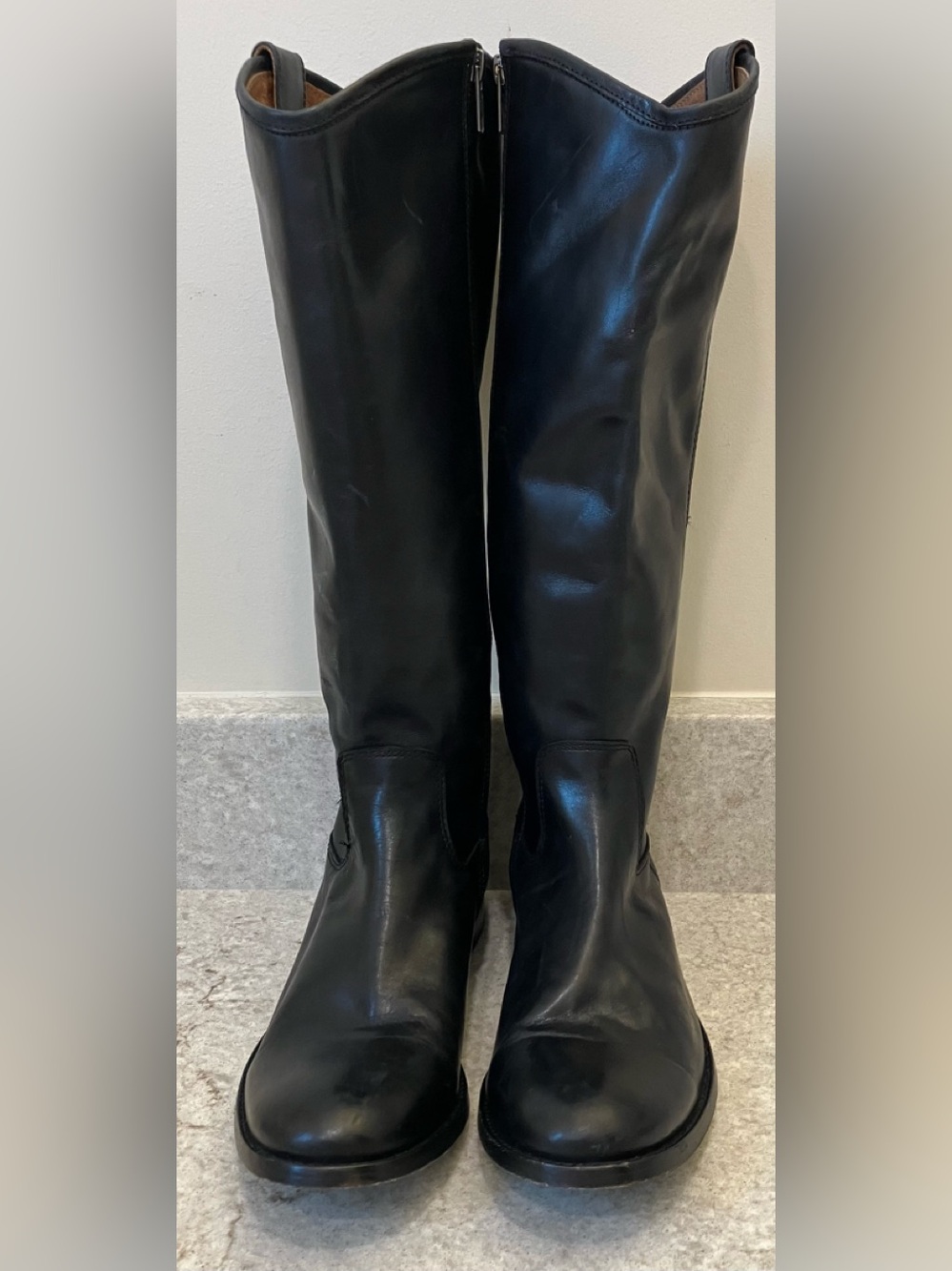 FRYE MELLISA BLACK BOOTS 8B